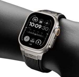 - Apple ile Uyumlu Watch Ultra 1/2/3 49MM Kordon Klipsli Spor Görünümlü Silikon Kordon 113