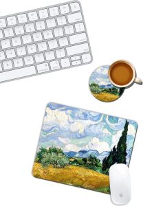 Van Gogh Servi Ağacı Mouse Pad ve Bardak Altlığı Set