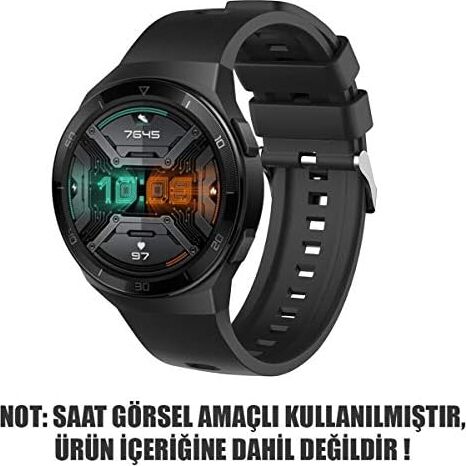 Xiaomi Amazfit Gtr 47MM Için Kordon, Silicone Rapidbands Siyah