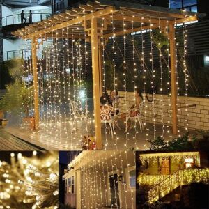 DD70YT1365 320 LED 8 Fonskiyonlu Dekoratif LED Günışığı Perde, 2x2 Metre