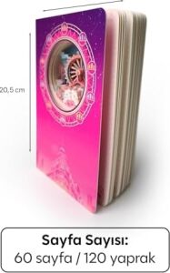 Dönme Dolap Temalı 3D Stereo Katmanlı Oyma Sayfalı Defter Ajanda Bloknot 20,8 x 14 cm 120 Yaprak