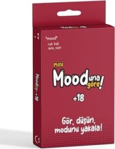 Mooduna Göre Mini +18 Kart Oyunu, 33 Fotoğraf Kartı ve 22 Durum Kartı, Çiftler Için