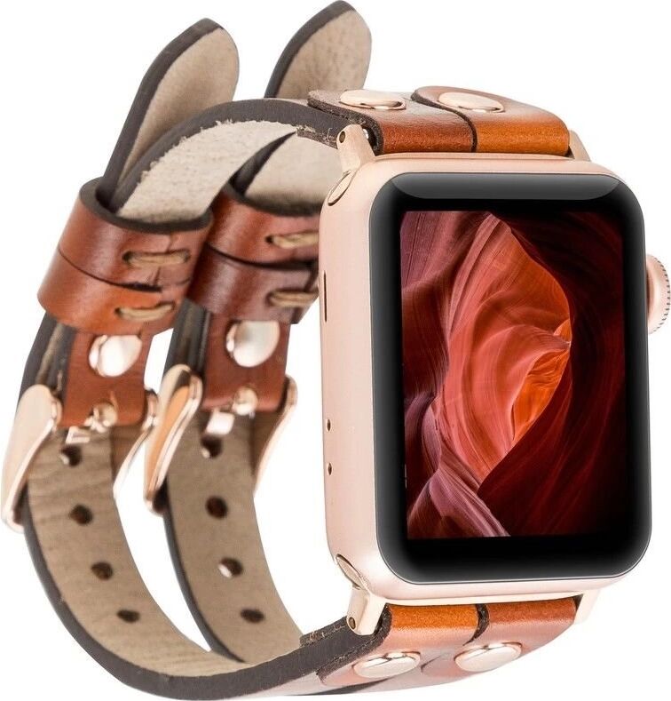 Apple Watch Uyumlu Deri Kordon Ely Double Tour RST2EF