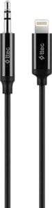 Aux To Lightning iPhone Ses Kablosu 100 Cm, 1 Metre Siyah 2 Yıl Garantili Yüksek Kalite - 2DK42S