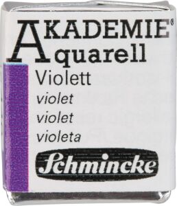 Akademie Aquarell Yarım Tablet Sulu Boya 440 Violet