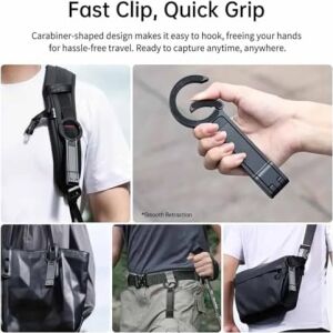 Çok Fonksiyonlu Telefon Tutucu ile Uyumlu & Selfie Stick – Klipsli Askı Aparatı, Mini, Vlog & Canlı Yayın Standı Mtm-01