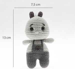 Amigurumi Sincap Anahtarlık –%100 Pamuk Ip Tığ Işi, Sevimli Figür, Çanta ve Anahtar Süsü Hediyelik
