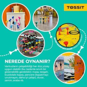 Tossıt Game: Aile ve Partiler Için Mükemmel Silikon Vantuz Dart Oyunu, Iç ve Dış Mekan Eğlencesi Için Yapışkan Dart Atış Oyunu, Mükemmel Hediye - Starter Pack