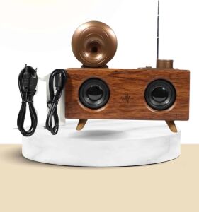 Nostaljik Radyo Bluetooth Bağlantılı Şarjlı Yüksek Ses Kaliteli