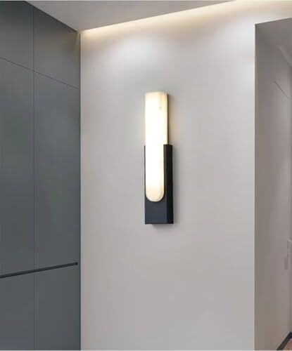 Dekoratif LED Aplik, Çift Yönlü, 10W, 3200K Gün Işığı, Siyah, Çift Yönlü Işık LED Duvar Aydınlatma Cata Hawai Iç ve Dış Mekan