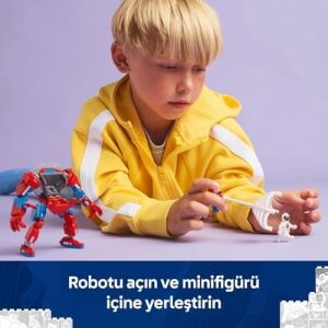 Örümcek Adam Robotu, Anti Venom’a Karşı 76308-6 Yaş ve Üzeri Çocuklar Için Inşa Edilebilen Figür Içeren Oyuncak Yapım Seti, Doğum Günü Hediyesi (107 Parça)