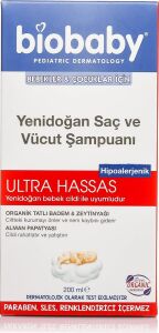 Yenidoğan Saç ve Vücut Şampuanı, 200ML