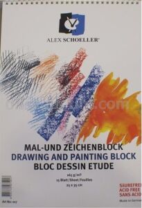 Alex Schoeller 25X35 Resim Defteri 120 gr 15 Yp
