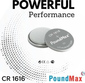 Poundmax 10 Adet 1616 CR1616 DL1616 3V Lityum Madeni Para Pil