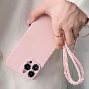 iPhone 15 ile Uyumlu Özel Üretim Ayarlanabilir Ipli Boyun Askılı Silikon Kılıf Kadife Iç Yapılı Viper Boyun Çapraz Taşıma Özellikli Asılabilen Ipli Telefon Kılıfı Siyah