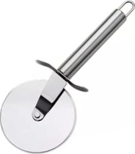 Paslanmaz Çelik Hamur Kesme Ruleti, Pizza Kesici Rulet, 20 Cm, 9 cm Çap