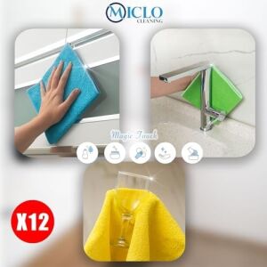 | Mikrofiber Temizlik Bezi | Klasik Serii | 250 Gsm | Banyo, Mutfak Bezi | Bulaşık Kurulama Bezi | 4 Renk X12 Adet