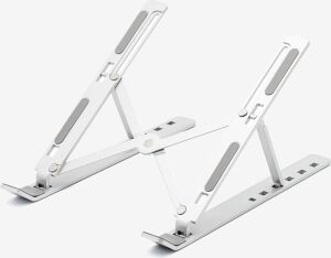 Fiigo Laptop Standı Katlanabilir Çok Fonksiyonlu Metal Grey