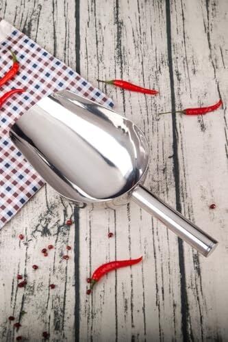 Çelik 30,5 cm No: 5 Baharat Kuruyemiş Bakliyat Erzak Küreği CIN792