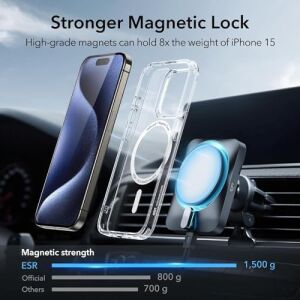 iphone 15 Pro Magsafe ile Uyumlu Şeffaf Kılıf Silikon Darbe Emici Tam Koruma Kapak Air iphone 15 Pro Manyetik Şarj Kılıfı