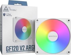 GF120 V2 Argb 120MM Kasa Fan - Şık ve Minimalist Tasarım, Yüksek Hava Akışı, Hidrolik Rulman, Sessiz Performans, Canlı Argb Aydınlatma, Beyaz