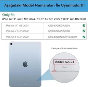 Ipad Air 11 M3 (2025) / M2 (2024) / Air 10.9 (2022/2020) ile Uyumlu Kapaklı Standlı Uyku Modlu Smart Kılıf, Clove Purple