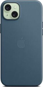 Apple iPhone 15 Plus Için Magsafe Özellikli Mikro Dokuma Kılıf - Pasifik Mavisi ​​​​​​​