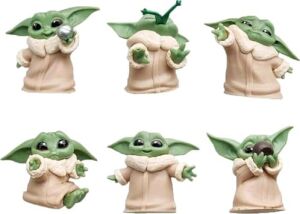 Senon 6 Lı Set Sevimli Bebek Yoda Ürün Koleksiyonu Dekoratif Biblo Masa Süsü Hediyelik Eşya