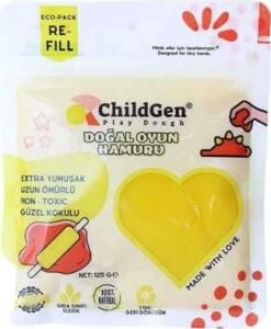 Doğal Oyun Hamuru Sarı Vakumlu Kartuş Paket