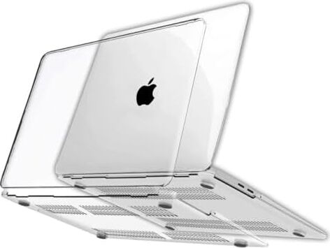 MacBook Pro 13 Inç 2020-2022 M1-M2 Çip ile Uyumlu Şeffaf Dayanıklı Koruyucu Kılıf, Ultra Ince Kabuk Koruma Sert Kapak A1706 A1708 A1989 A2159 A2251 A2289 A2338 (Şeffaf)