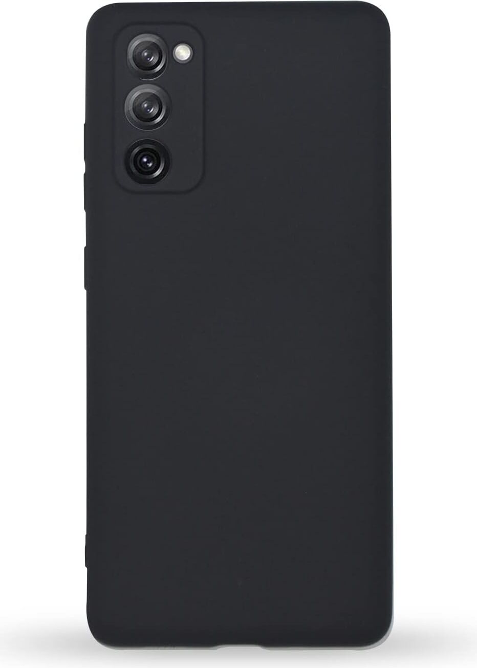Galaxy S20 Fe ile Uyumlu Kapak Kamera Korumalı Içi Kadife Lansman Silikon Kılıf - Siyah