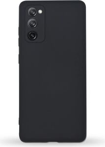 Galaxy S20 Fe ile Uyumlu Kapak Kamera Korumalı Içi Kadife Lansman Silikon Kılıf - Siyah