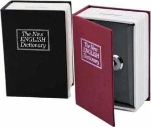 Kitap Görünümlü Gizli Kasa Büyük Boy Anahtarlı Kilitli Para Kasası