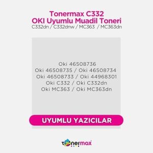 Oki Uyumlu  C332 Muadil Toner Takım