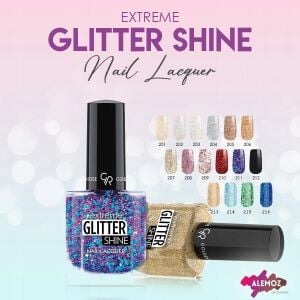 Glitter Nail Lacquer No: 213 - Işıltılı ve Simli Parlak Oje