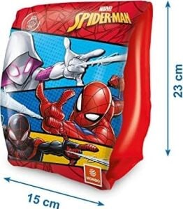 Mondo 16927 Spider-Man Kolluk 23 Cm, Su Sporları, Plaj Malzemesi, Şişme Ürün, Yüzme Aksesuarı, Kamp, Dalış, Güvenlik