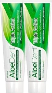 Aloe Vera ile 3 Etkili Diş Macunu Florür ve Sls Içermeyen Doğal Beyazlık , 100 ml x 2 Adet