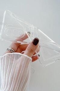 Xiaomi Redmi Note 10 4g Ile Uyumlu Transparent Pulisic Kartlıklı Darbe Emici Shock-Absorbing Kartvizit Bölmeli Transparent Görünümlü Card Case Antişok Kılıf, Şeffaf