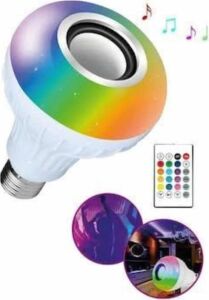 Bluetooth Hoparlör Akıllı Rgb LED Işık Renk Değiştirme Ses Bombası Ampül Görünümlü