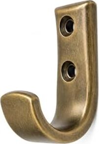 Metal Duvar Askısı, J Tipi, 5X3X1.8 Cm, Montaj Vidaları Dahil, 5 Adet, Renk Seçenekleri (Antik Sarı)