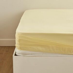 Fitted Tek Kişilik Çarşaf Sarı 100X200+30 cm