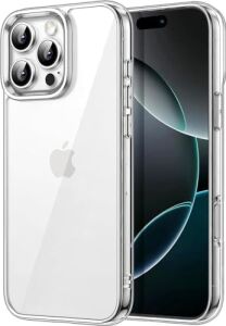 iPhone 13 ve 14 Kılıf 6.1'' Için Sert Sararmaz Kılıf, Ince Şeffaf Kapak, Gerçekçi Tuş Hissi, Ahize/hoparlör Filtreli, Kamera Yükseltili, Bfa Içermez - Şeffaf