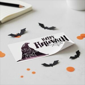 Happy Halloween Temalı Duvar Stickerı