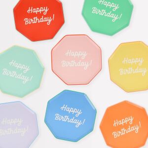 - Happy Birthday Tabaklar - M - 8 Adet