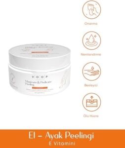 Voop El & Ayak Onarıcı ve Besleyici Bakım Kremi 300 gr | Manikür Pedikür Peeling