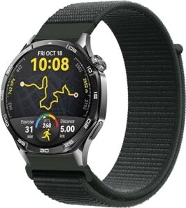 22MM ile Uyumlu Saatler Için Hasır 46MM Yumuşak Naylon Kordon  Watch (Gt6 Pro/gt6/gt5 Pro/gt5/gt4/watch 4 Pro/gt3/gt3 Pro/gt2/gt2 Pro)