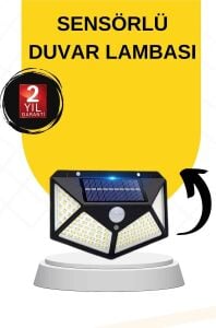 Sensörlü Güneş Enerjili Duvar Lambası