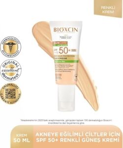 Sun Care Akneye Eğilimli Ciltler Için Renkli Güneş Kremi 50 Spf - Akne, Dry, Mat Tinted