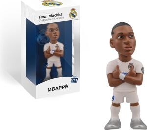 Mınıx Koleksiyon Figürü MN18451 Mbappé, Real Madrid, Koleksiyon Parçası, 12 Cm, Çocuklar ve Yetişkinler Için Hediye Fikri