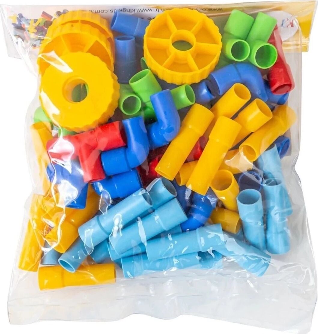 King Kids Tekerlekli Boru  72 Parça - Pe 7190